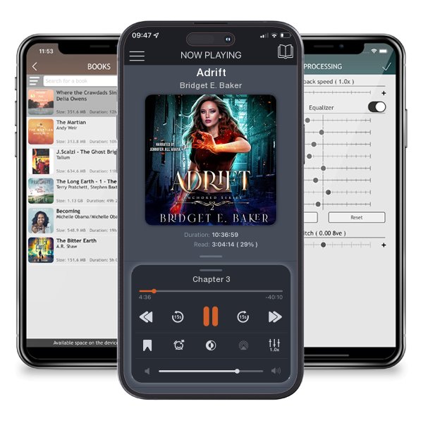 Download fo free audiobook Adrift by Bridget E. Baker and listen anywhere on your iOS devices in the ListenBook app.
