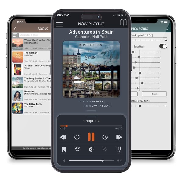 Download fo free audiobook Adventures in Spain by Catherine Hall Petit and listen anywhere on your iOS devices in the ListenBook app.