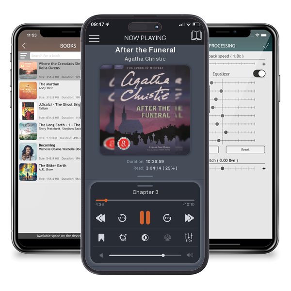 Download fo free audiobook After the Funeral by Agatha Christie and listen anywhere on your iOS devices in the ListenBook app.