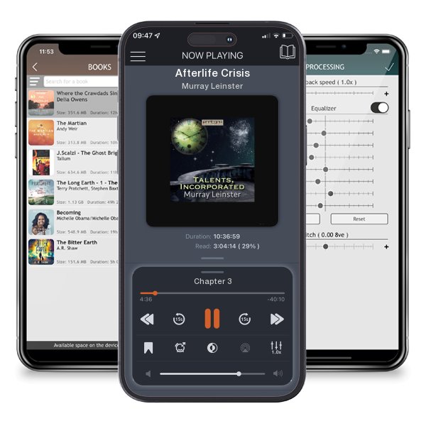 Download fo free audiobook Afterlife Crisis by Murray Leinster and listen anywhere on your iOS devices in the ListenBook app.