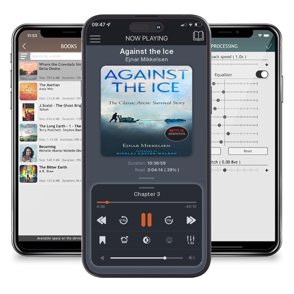 Download fo free audiobook Against the Ice by Ejnar Mikkelsen and listen anywhere on your iOS devices in the ListenBook app.
