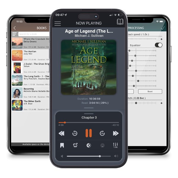 Download fo free audiobook Age of Legend (The Legends of the First Empire, #4) by Michael J. Sullivan and listen anywhere on your iOS devices in the ListenBook app.