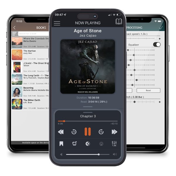 Download fo free audiobook Age of Stone by Jez Cajiao and listen anywhere on your iOS devices in the ListenBook app.