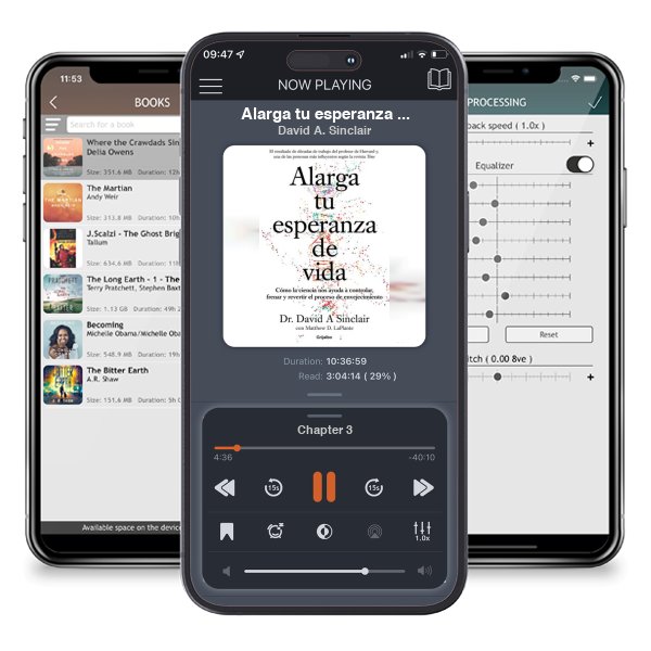 Descargar audiolibro gratis Alarga tu esperanza de vida: Cómo la ciencia nos ayuda a controlar, frenar y revertir el proceso de envejecimiento / Lifespan: Why We Age - and Why We Don't by David A. Sinclair y escuchar en cualquier lugar en sus dispositivos iOS en la aplicación ListenBook.