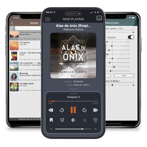 Descargar audiolibro gratis Alas de ónix (Empíreo 3) / Onyx Storm by Rebecca Yarros y escuchar en cualquier lugar en sus dispositivos iOS en la aplicación ListenBook.