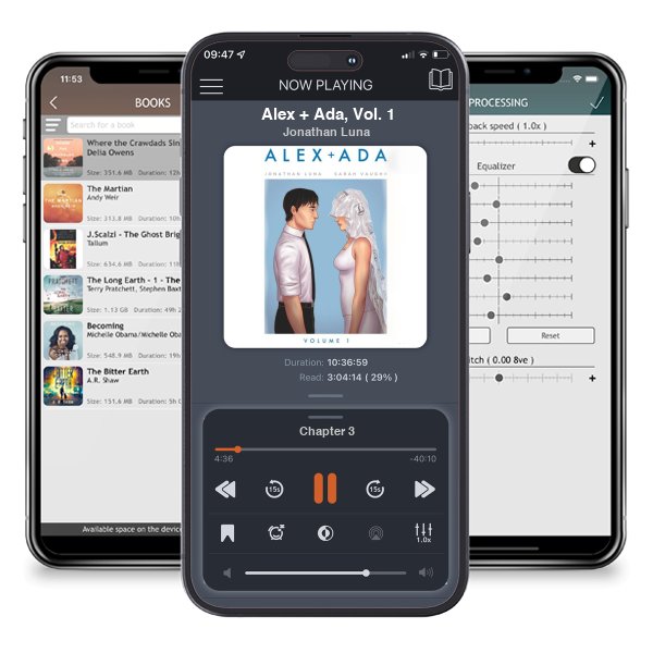 Download fo free audiobook Alex + Ada, Vol. 1 by Jonathan Luna and listen anywhere on your iOS devices in the ListenBook app.