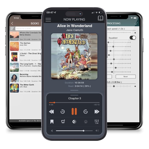Download fo free audiobook Alice in Wonderland by Jane Carruth and listen anywhere on your iOS devices in the ListenBook app.