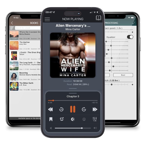 Download fo free audiobook Alien Mercenary’s Wife (Lathar Mercenaries: Warborne Book 7) by Mina Carter and listen anywhere on your iOS devices in the ListenBook app.