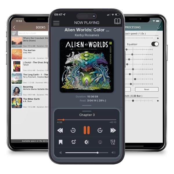 Download fo free audiobook Alien Worlds: Color Cosmic Kingdoms by Kerby Rosanes and listen anywhere on your iOS devices in the ListenBook app.