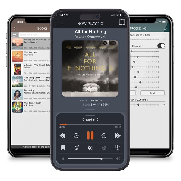 Download fo free audiobook All for Nothing by Walter Kempowski and listen anywhere on your iOS devices in the ListenBook app.