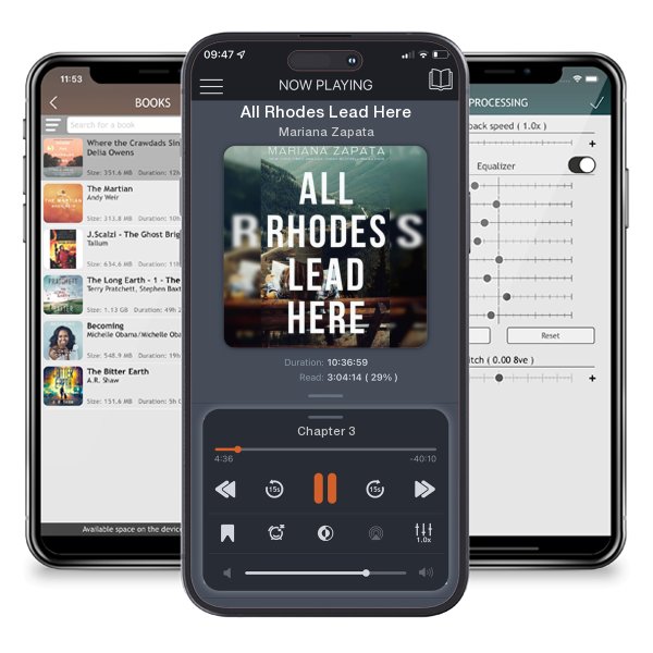 Download fo free audiobook All Rhodes Lead Here by Mariana Zapata and listen anywhere on your iOS devices in the ListenBook app.