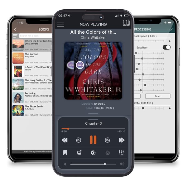 Download fo free audiobook All the Colors of the Dark by Chris Whitaker and listen anywhere on your iOS devices in the ListenBook app.