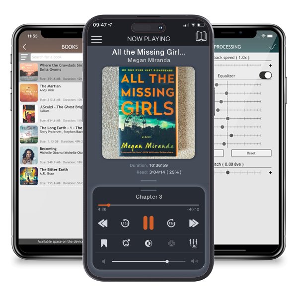 Download fo free audiobook All the Missing Girls by Megan Miranda and listen anywhere on your iOS devices in the ListenBook app.