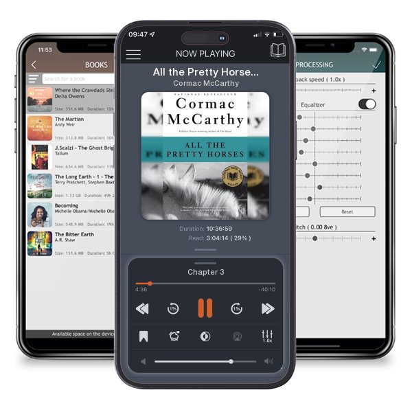 Download fo free audiobook All the Pretty Horses: Border Trilogy (1) by Cormac McCarthy and listen anywhere on your iOS devices in the ListenBook app.
