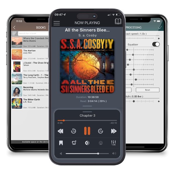 Download fo free audiobook All the Sinners Bleed by S. a. Cosby and listen anywhere on your iOS devices in the ListenBook app.