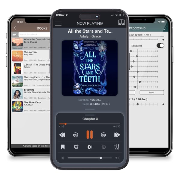 Download fo free audiobook All the Stars and Teeth (All the Stars and Teeth, #1) by Adalyn Grace and listen anywhere on your iOS devices in the ListenBook app.