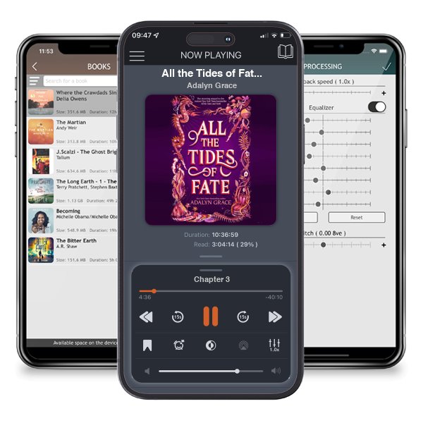 Download fo free audiobook All the Tides of Fate (All the Stars and Teeth, #2) by Adalyn Grace and listen anywhere on your iOS devices in the ListenBook app.