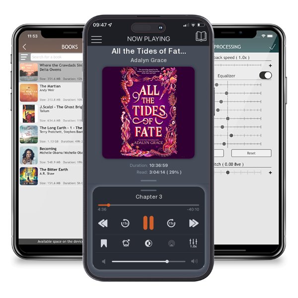 Download fo free audiobook All the Tides of Fate by Adalyn Grace and listen anywhere on your iOS devices in the ListenBook app.