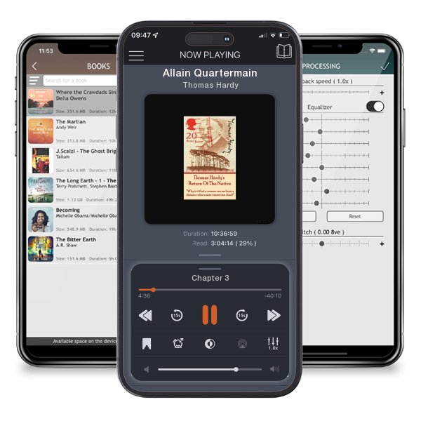 Download fo free audiobook Allain Quartermain by Thomas Hardy and listen anywhere on your iOS devices in the ListenBook app.