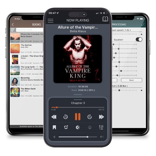 Download fo free audiobook Allure of the Vampire King by Bella Klaus and listen anywhere on your iOS devices in the ListenBook app.