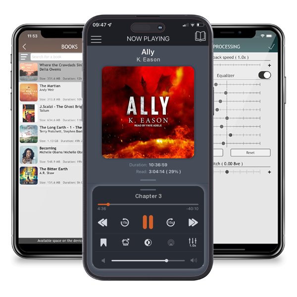 Download fo free audiobook Ally by K. Eason and listen anywhere on your iOS devices in the ListenBook app.