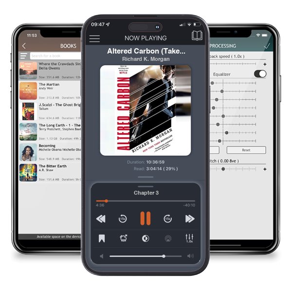 Download fo free audiobook Altered Carbon (Takeshi Kovacs, #1) by Richard K. Morgan and listen anywhere on your iOS devices in the ListenBook app.