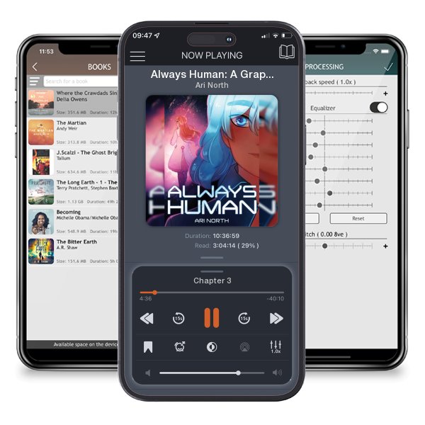 Download fo free audiobook Always Human: A Graphic Novel (Always Human, #1) by Ari North and listen anywhere on your iOS devices in the ListenBook app.