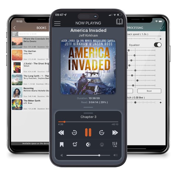 Download fo free audiobook America Invaded by Jeff Kirkham and listen anywhere on your iOS devices in the ListenBook app.
