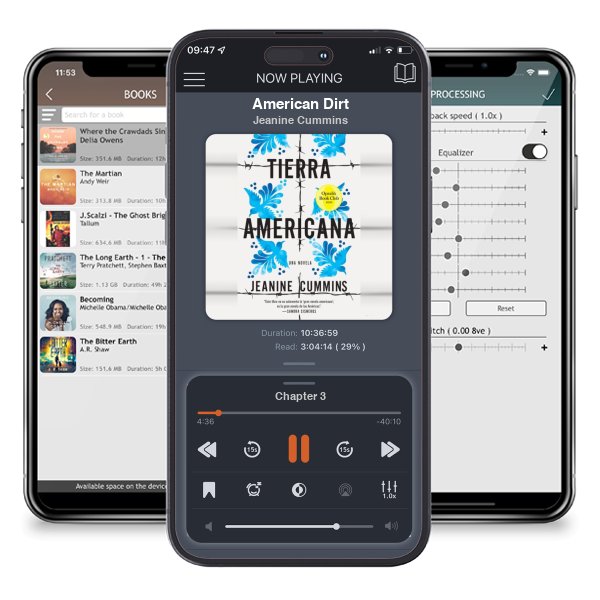 Download fo free audiobook American Dirt by Jeanine Cummins and listen anywhere on your iOS devices in the ListenBook app.