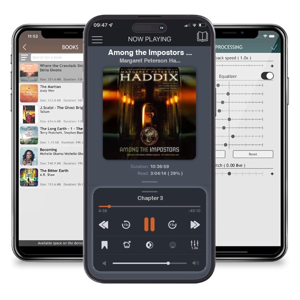 Download fo free audiobook Among the Impostors (Shadow Children, #2) by Margaret Peterson Haddix and listen anywhere on your iOS devices in the ListenBook app.