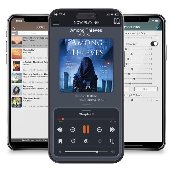 Download fo free audiobook Among Thieves by M. J. Kuhn and listen anywhere on your iOS devices in the ListenBook app.