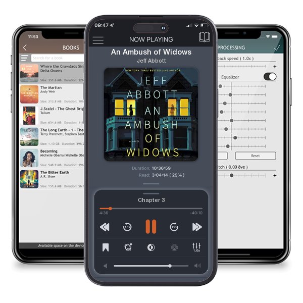 Download fo free audiobook An Ambush of Widows by Jeff Abbott and listen anywhere on your iOS devices in the ListenBook app.