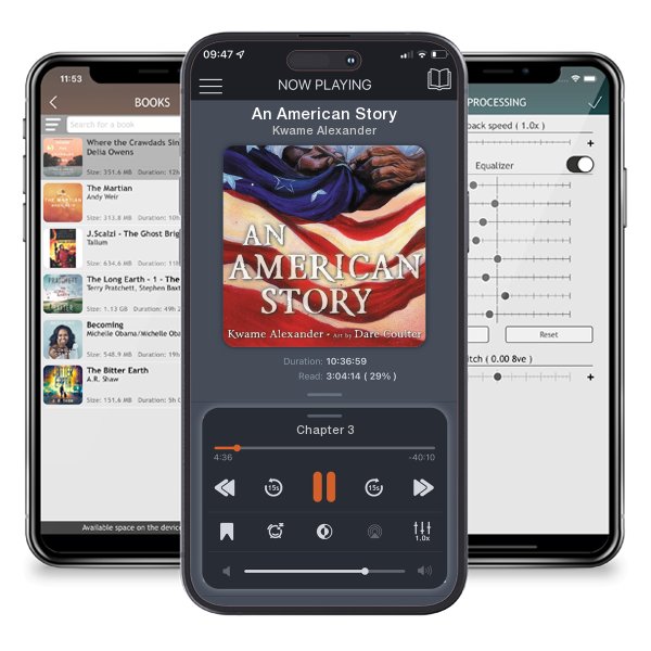 Download fo free audiobook An American Story by Kwame Alexander and listen anywhere on your iOS devices in the ListenBook app.