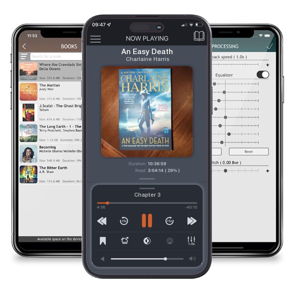 Download fo free audiobook An Easy Death by Charlaine Harris and listen anywhere on your iOS devices in the ListenBook app.