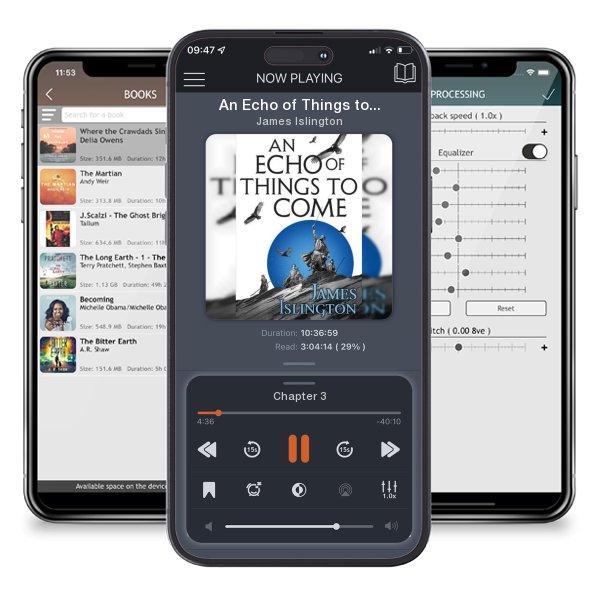 Download fo free audiobook An Echo of Things to Come by James Islington and listen anywhere on your iOS devices in the ListenBook app.