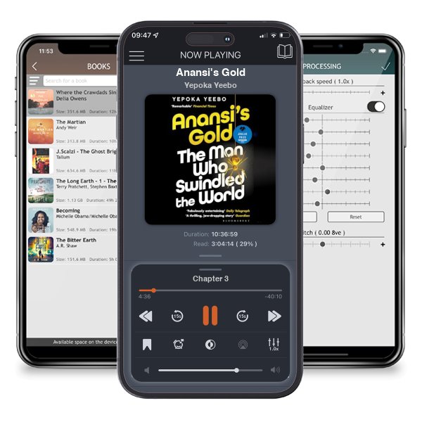 Download fo free audiobook Anansi\'s Gold by Yepoka Yeebo and listen anywhere on your iOS devices in the ListenBook app.