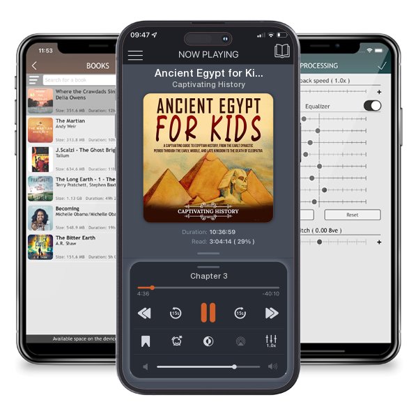 Download fo free audiobook Ancient Egypt for Kids by Captivating History and listen anywhere on your iOS devices in the ListenBook app.