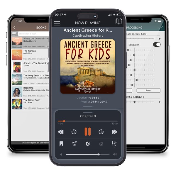 Download fo free audiobook Ancient Greece for Kids by Captivating History and listen anywhere on your iOS devices in the ListenBook app.
