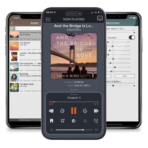 Download fo free audiobook And the Bridge Is Love by David Biro and listen anywhere on your iOS devices in the ListenBook app.
