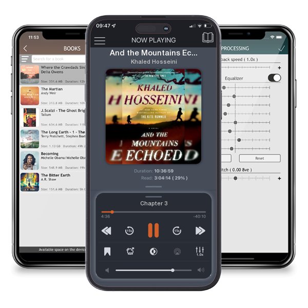 Download fo free audiobook And the Mountains Echoed by Khaled Hosseini and listen anywhere on your iOS devices in the ListenBook app.