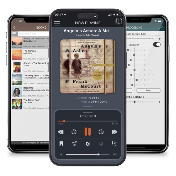 Download fo free audiobook Angela's Ashes: A Memoir by Frank McCourt and listen anywhere on your iOS devices in the ListenBook app.