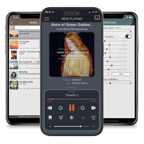 Download fo free audiobook Anne of Green Gables - The Collection by Lucy Maud Montgomery and listen anywhere on your iOS devices in the ListenBook app.