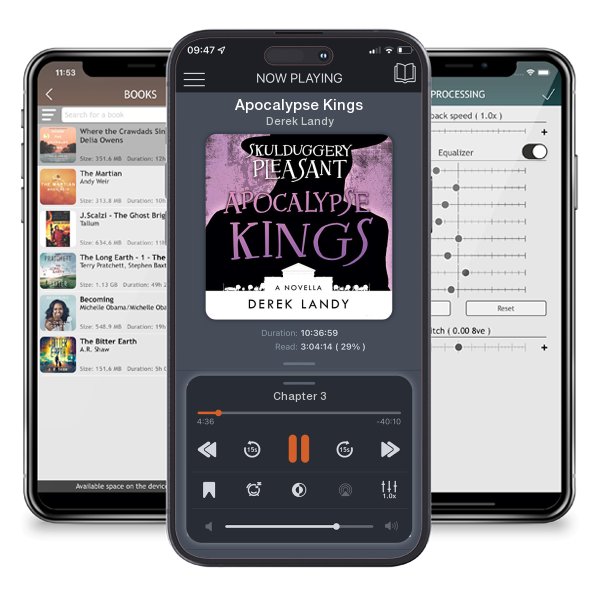 Download fo free audiobook Apocalypse Kings by Derek Landy and listen anywhere on your iOS devices in the ListenBook app.