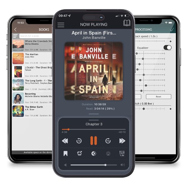 Download fo free audiobook April in Spain (First Time Trade) by John Banville and listen anywhere on your iOS devices in the ListenBook app.