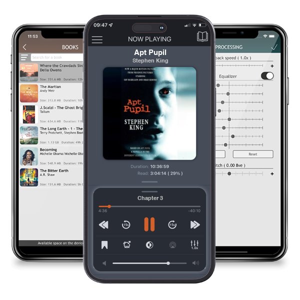 Download fo free audiobook Apt Pupil by Stephen King and listen anywhere on your iOS devices in the ListenBook app.