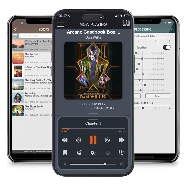 Download fo free audiobook Arcane Casebook Box Set 1-5 by Dan Willis and listen anywhere on your iOS devices in the ListenBook app.