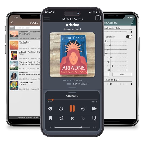 Download fo free audiobook Ariadne by Jennifer Saint and listen anywhere on your iOS devices in the ListenBook app.