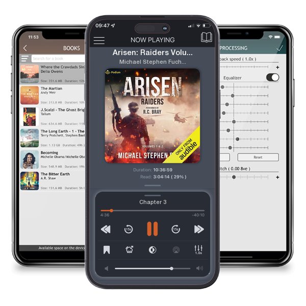 Download fo free audiobook Arisen: Raiders Volumes 1-2 by Michael Stephen Fuchs and listen anywhere on your iOS devices in the ListenBook app.