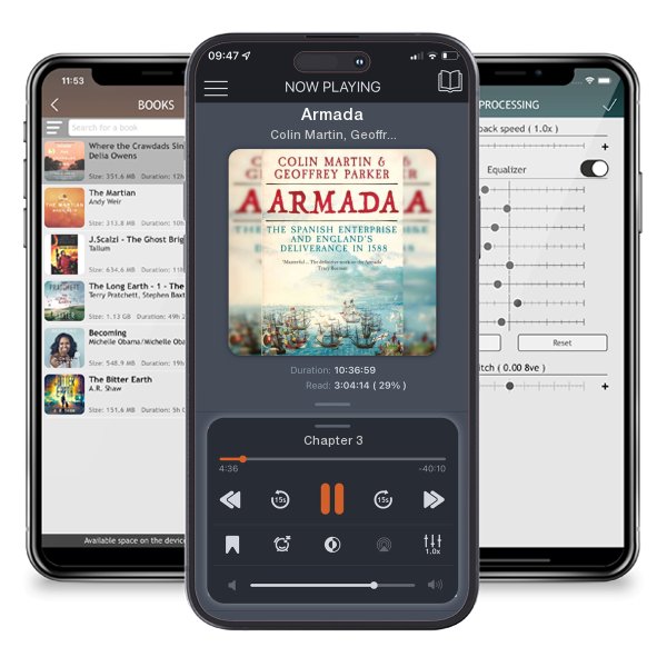 Download fo free audiobook Armada by Colin Martin, Geoffrey Parker and listen anywhere on your iOS devices in the ListenBook app.