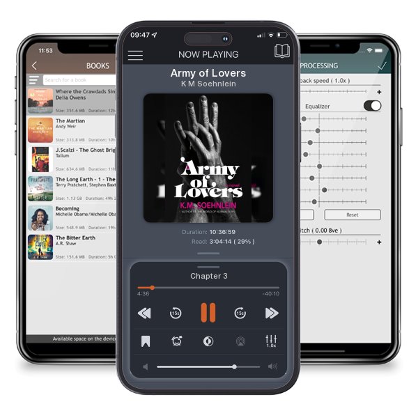 Download fo free audiobook Army of Lovers by K M Soehnlein and listen anywhere on your iOS devices in the ListenBook app.
